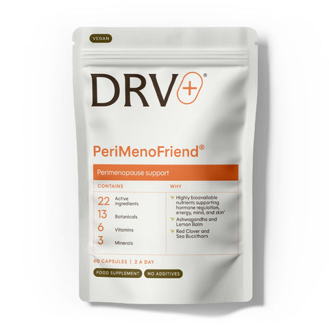 PeriMenoFriend® DRV+ (DR.VEGAN) – suplemento vegano para la perimenopausia, 60 cápsulas – envase