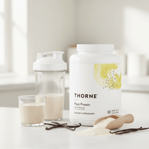 Proteina Vegetal Baunilha 676 gr Thorne - Viva Saudável
