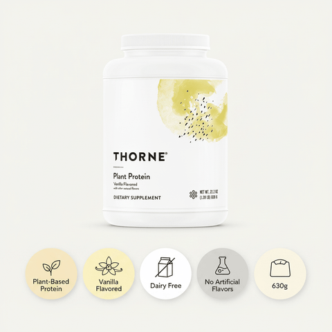 Proteina Vegetal Baunilha 676 gr Thorne - Viva Saudável