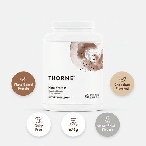 Proteina Vegetal Chocolate 676 gr Thorne - Viva Saudável
