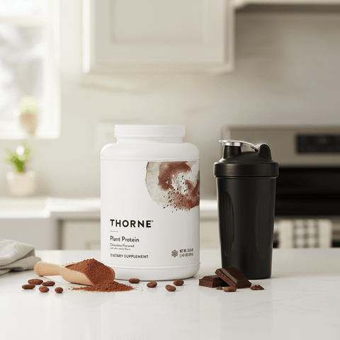 Proteina Vegetal Chocolate 676 gr Thorne - Viva Saudável