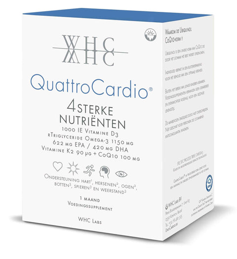 QuattroCardio – Ómega 3 + CoQ10 + Vit D3 + K2 90 caps - Viva Saudável