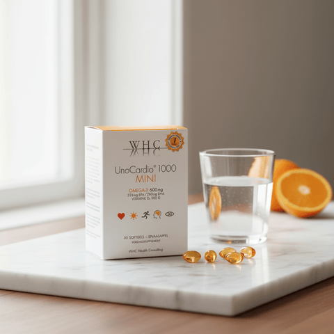 UnoCardio 1000 Mini – 600 mg Ómega 3 + Vit D3 60 Drag. WHC - Viva Saudável