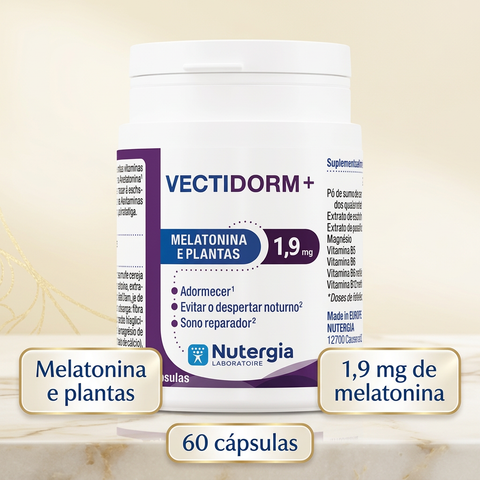 Vectidorm+ Nutergia com destaques informativos