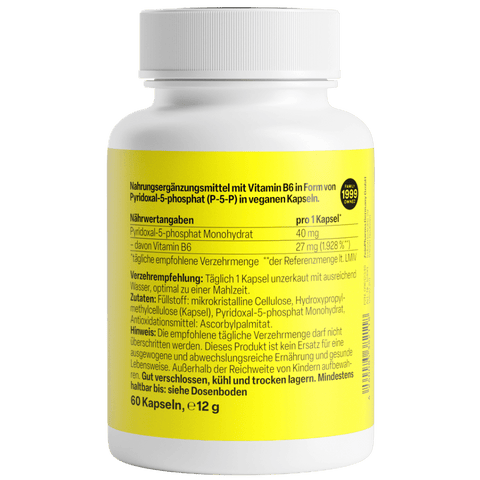 Vitamina B6 (P-5-P) 40mg - Viva Saudável